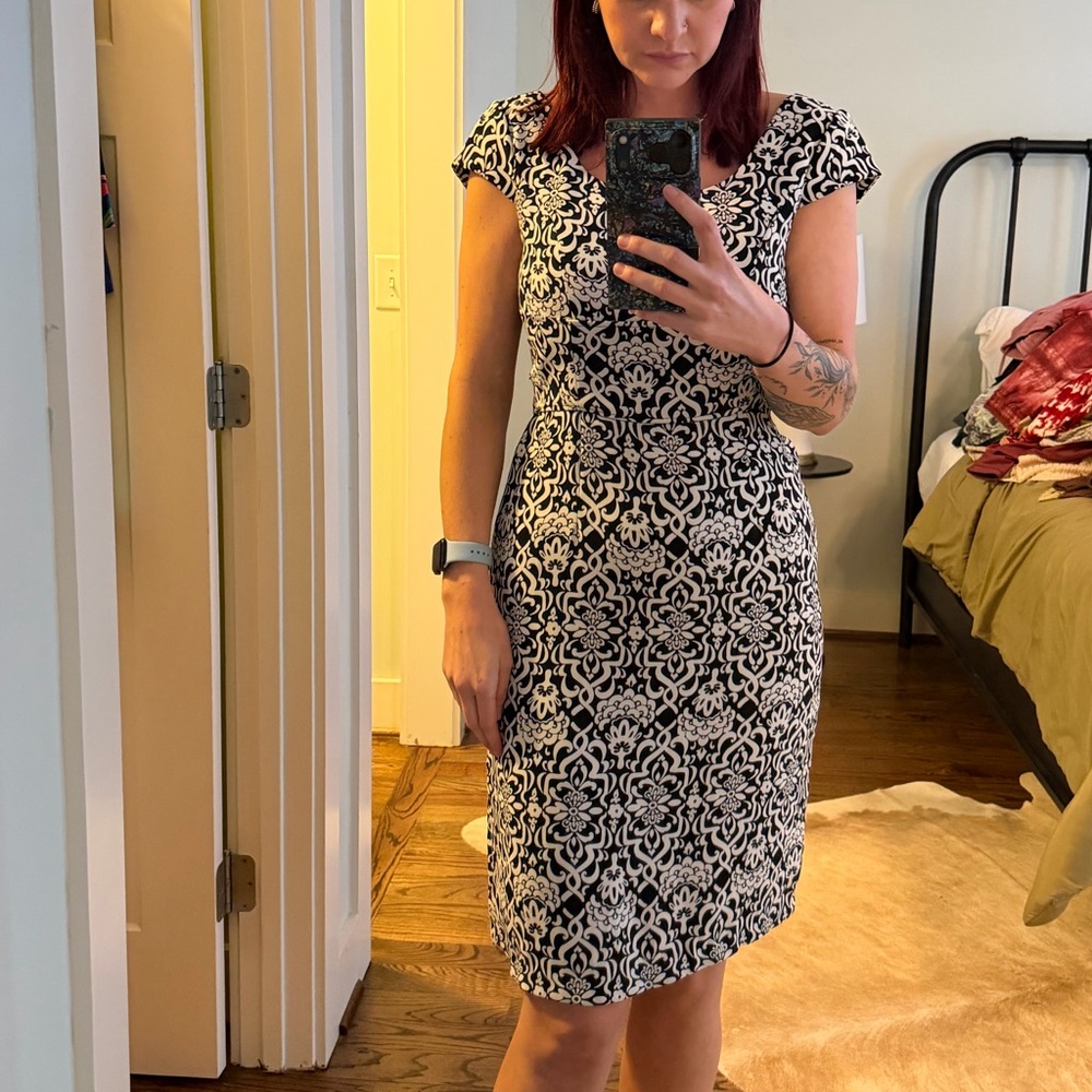 Black and white dress 6